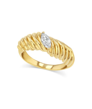 Twist Marquise Ring