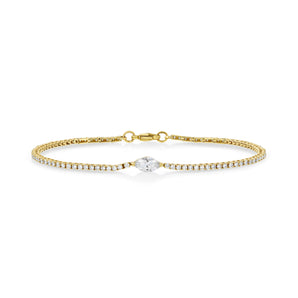 Marquise Floating Diamond Bracelet