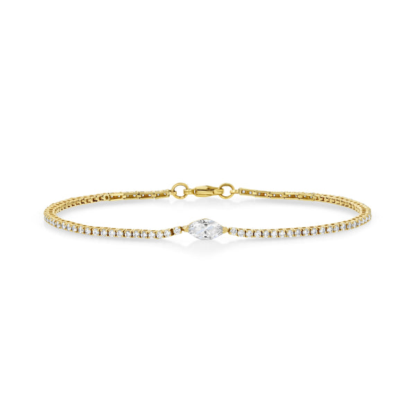 Marquise Floating Diamond Bracelet