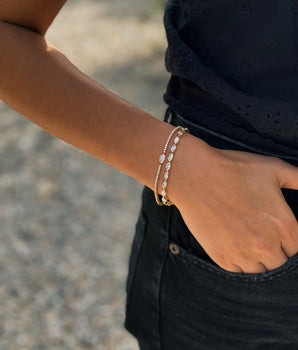 Marquise Floating Diamond Bracelet