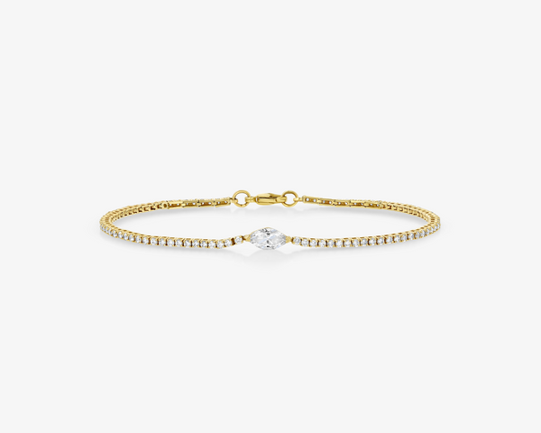 Marquise Floating Diamond Bracelet