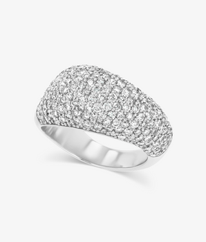 Orbit White Gold Pavé Ring